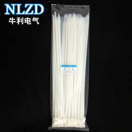 塑料尼龙扎带8*450尺寸7.6*450 足数100条 广告喷绘捆绑束线扎绳
