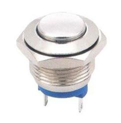 开关厂家批发16MM金属防水按钮开关 金属防水带灯复位按钮开关