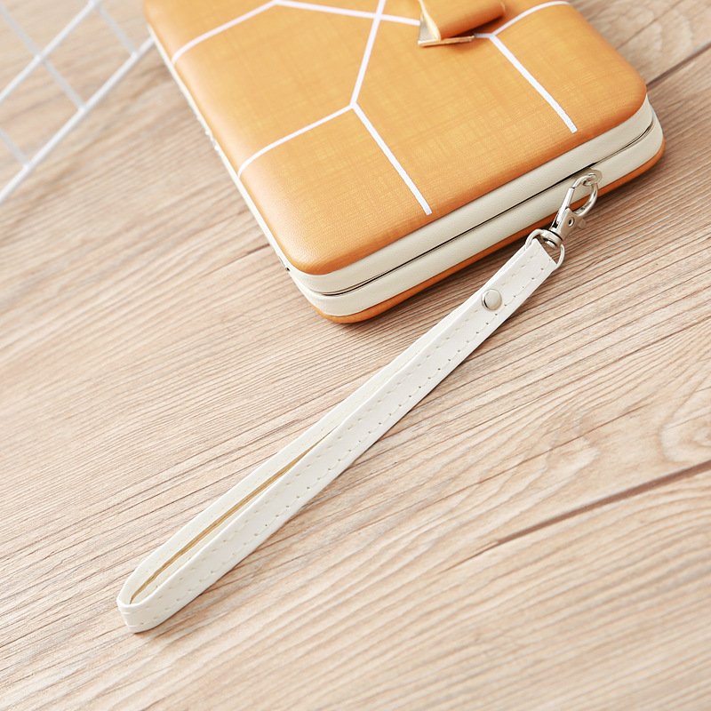 Korean Stripe Printing Bow Wallet display picture 14