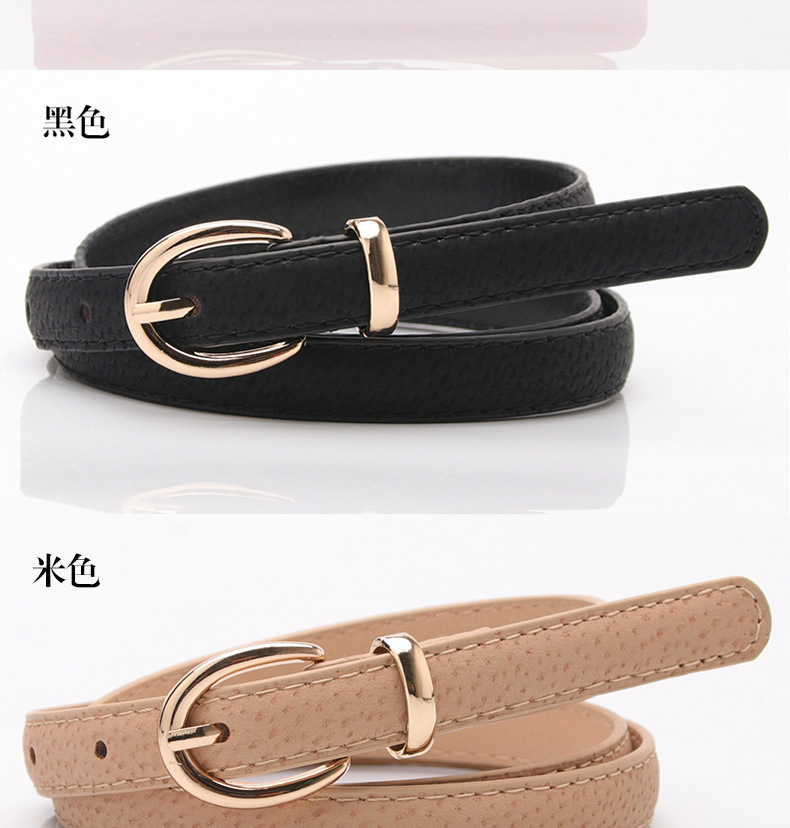 Korean Style Buckle Thin Belt Wholesale display picture 3