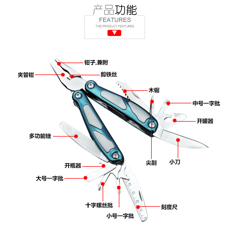 Couteau de survie en Acier inoxydable - Ref 3397213 Image 8