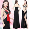 Night Female Dresses Hot Drill V-neck Sexy Dresses Hotel Beauty KTV  