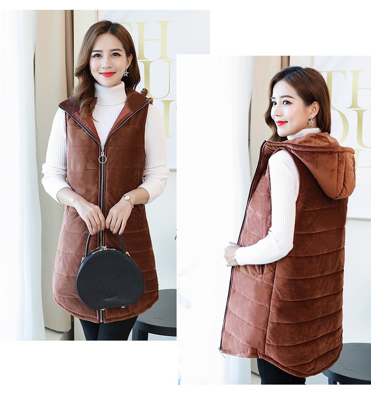 Gilet femme en Peau de pêche - Ref 3317833 Image 21