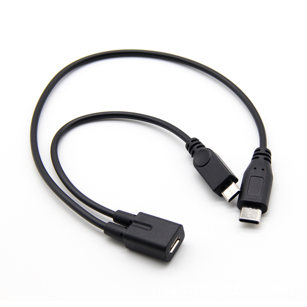 Typ C Mobile Tablet USB-C 3.1 One in Two Ladekabel Micro USB Buchse_voghion.com
