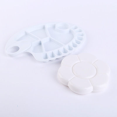 大鱼型水粉调色板 油画调色盘 梅花盒 颜料盘 17格调色盘批发|ru