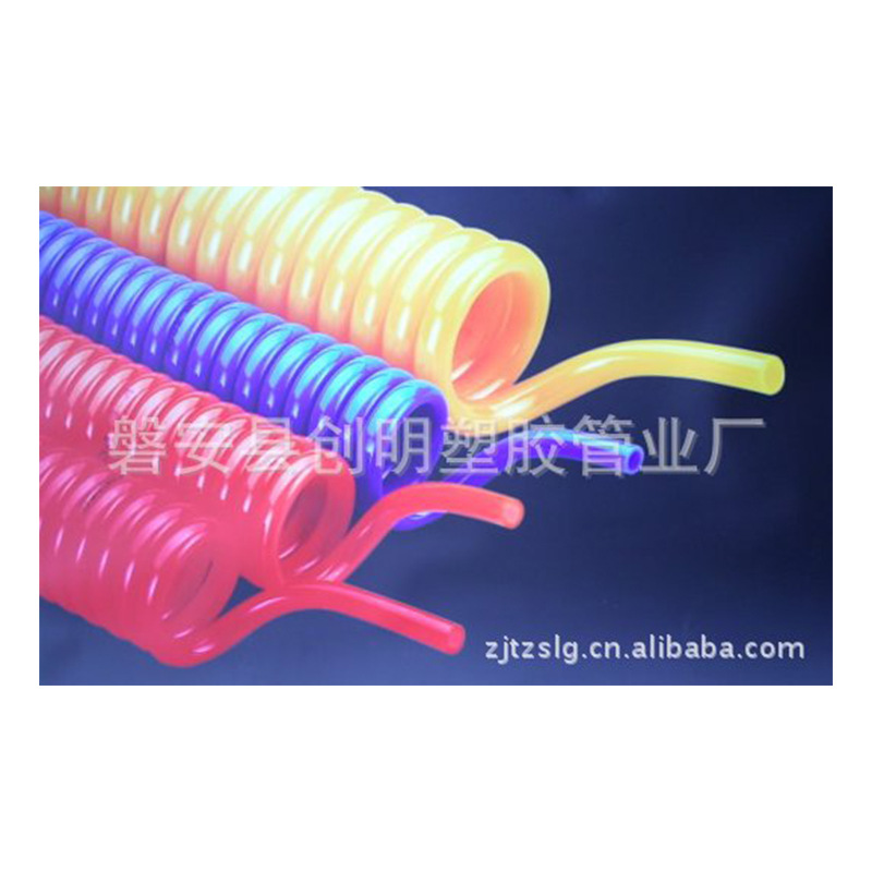 厂家国产塑料弹簧管 通风排气管 3-5PE塑料管