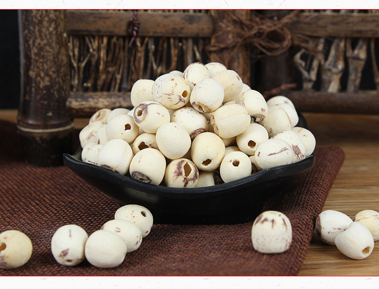 White Lotus Seed (Nelumbo nucifera) — Hand-Cored, Skin-Polished Dried Food Herb, 500g key features