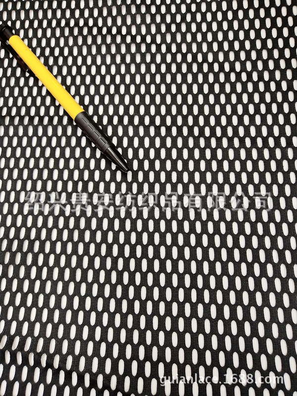 大孔运动网网布网眼布黑色现货运动服里布针织里布厚网布女装男装