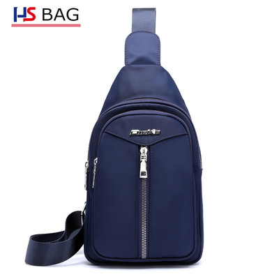 牛津布胸包韩版防水胸前包户外休闲旅行斜挎包2018新款骑行胸包|ms