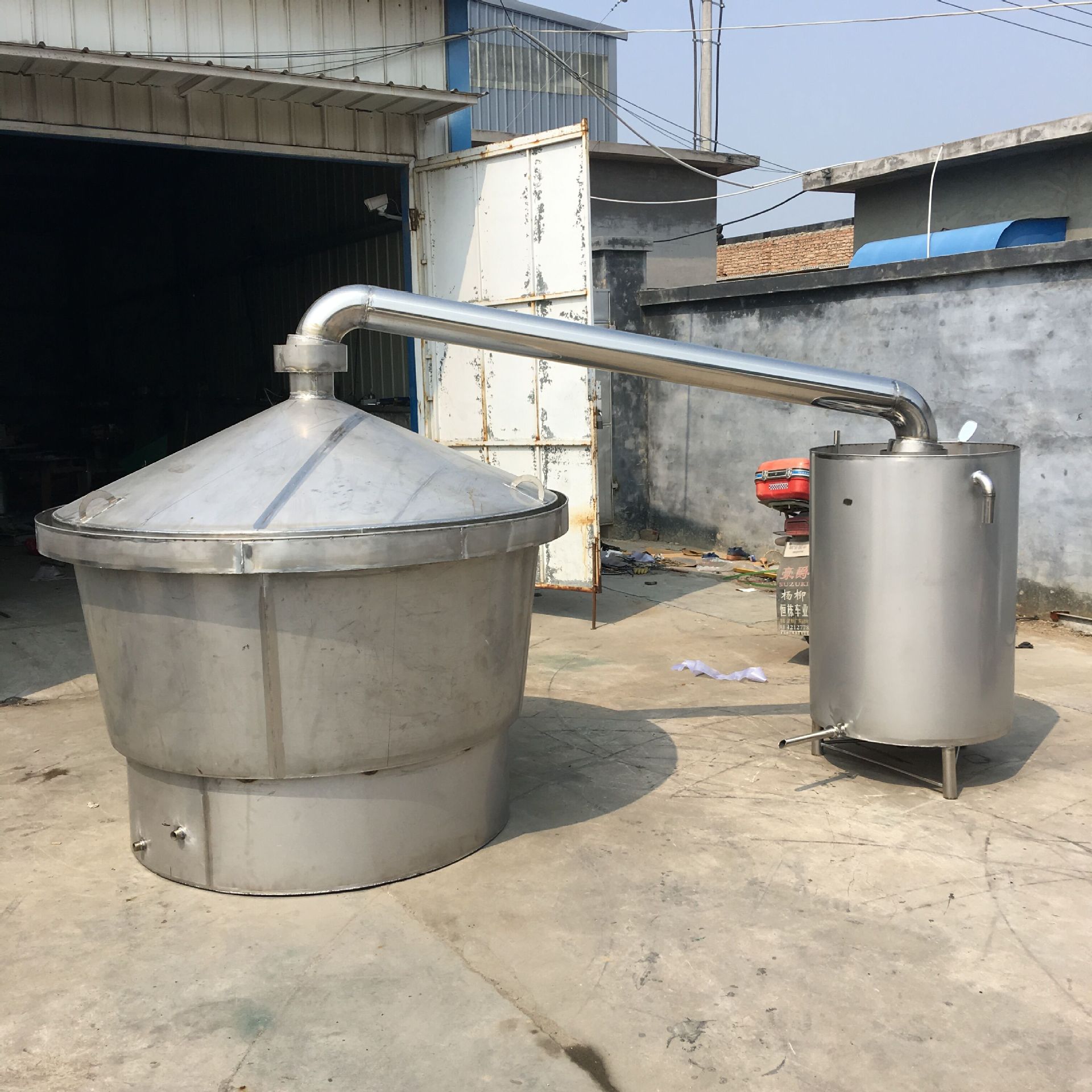 供应投料500斤不锈钢蒸锅  不锈钢酿酒设备 多功能不锈钢甑锅