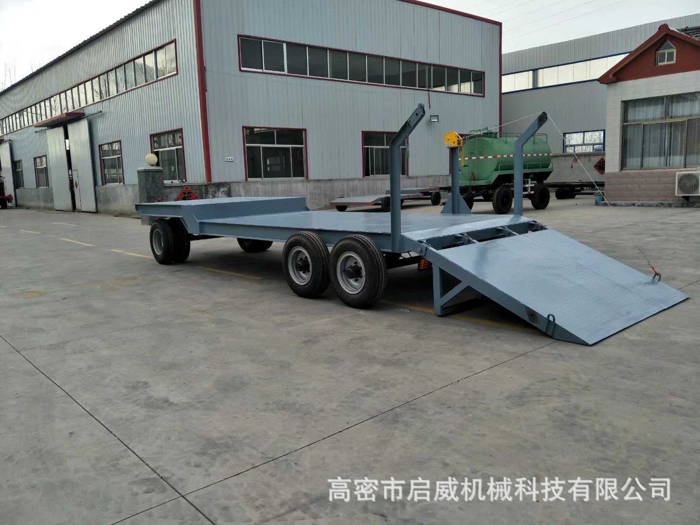 压路机全挂车 压路机平板运输车厂家 非标装载机挖掘机拖车