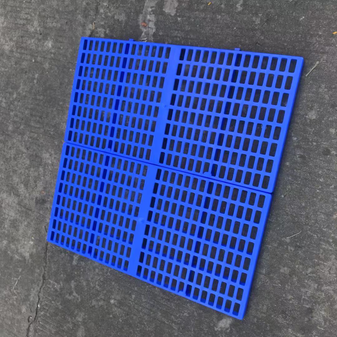 现货供应广东塑料防潮小栈板1000*800*40仓库地台板车间镂空垫板