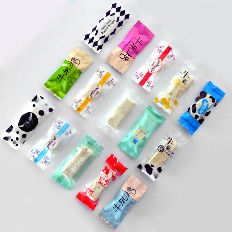 牛轧糖包装袋新年可爱糖果纸烘焙点心机封包装袋200只