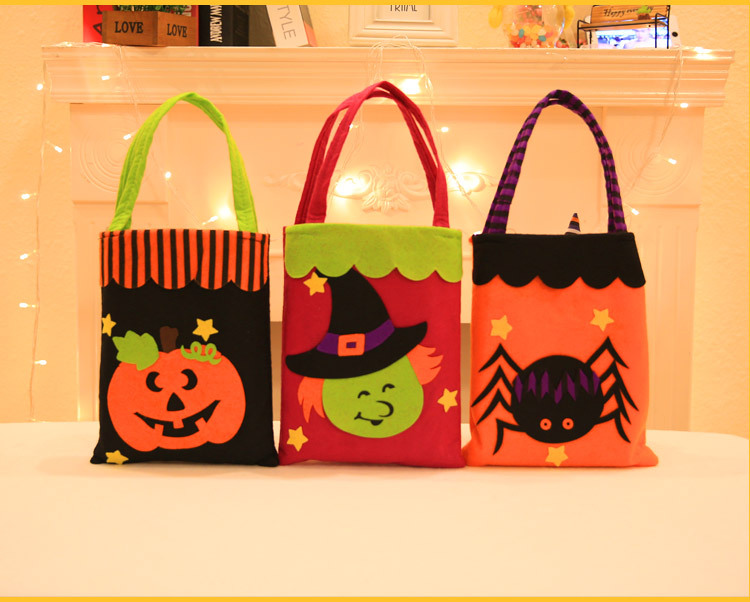 Wholesale Non-woven Stickers Tote Bag Halloween Decoration Supplies Nihaojewelry display picture 8