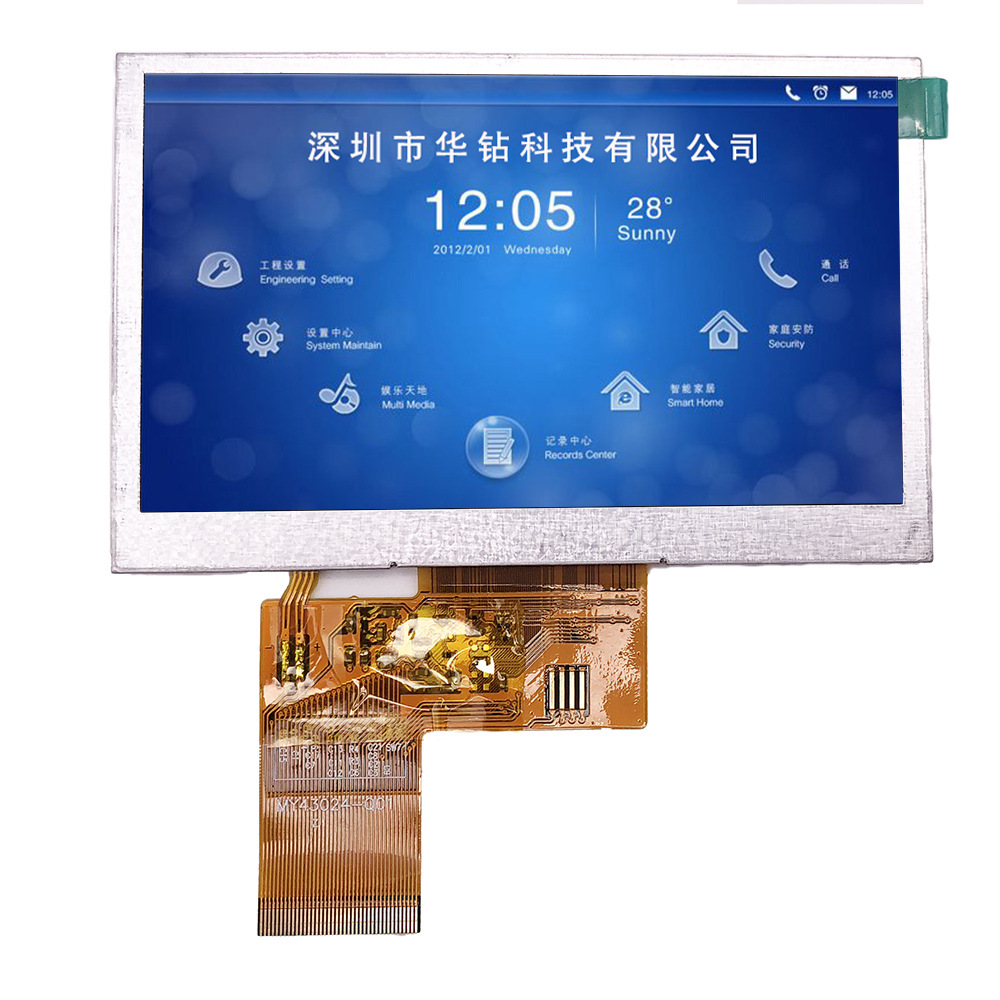 Innolux(Medical industrial control) 4.3 Inch LCD screen LCD monitor TFT module display Manufactor