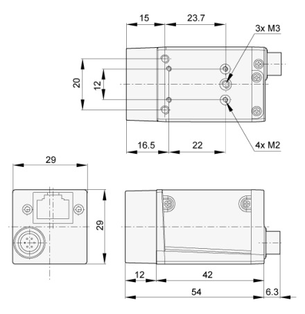 德国BASLER巴斯勒   acA2000-50gm  工业相机