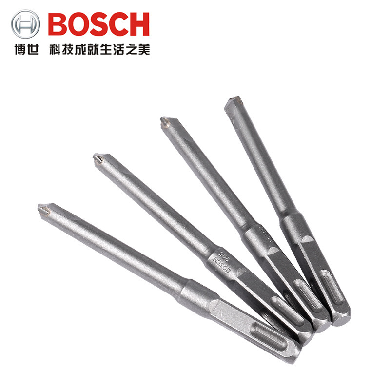 博世开槽钻博士四坑方柄无螺纹电锤钻头混凝土打墙槽合金钻尖头凿
