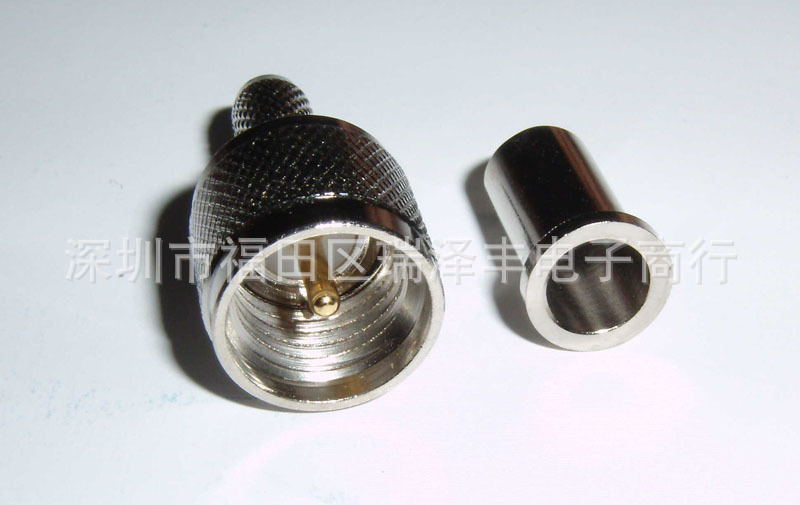 供应射频头Mini UHF-J5-3接RG58 RG142电缆同轴连接器