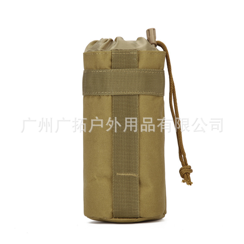Bolsa de hervidor táctico al aire libre bolsa de la cintura corriendo montañismo hervidor de agua bolsa portátil camuflaje multifuncional hervidor de agua bolsa cordón impermeable