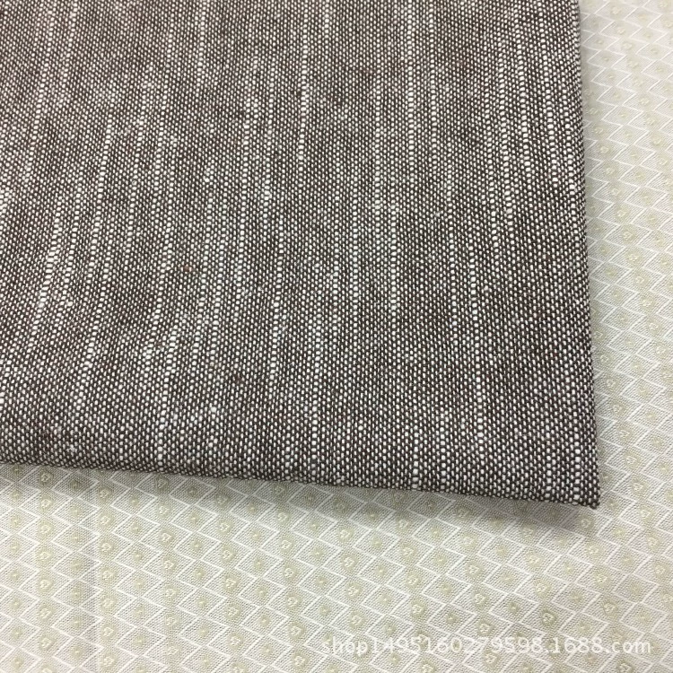 Spot supply of bamboo joint linen cotton DIY linen cotton and linen blended linen color woven multi-color home textile pastoral style
