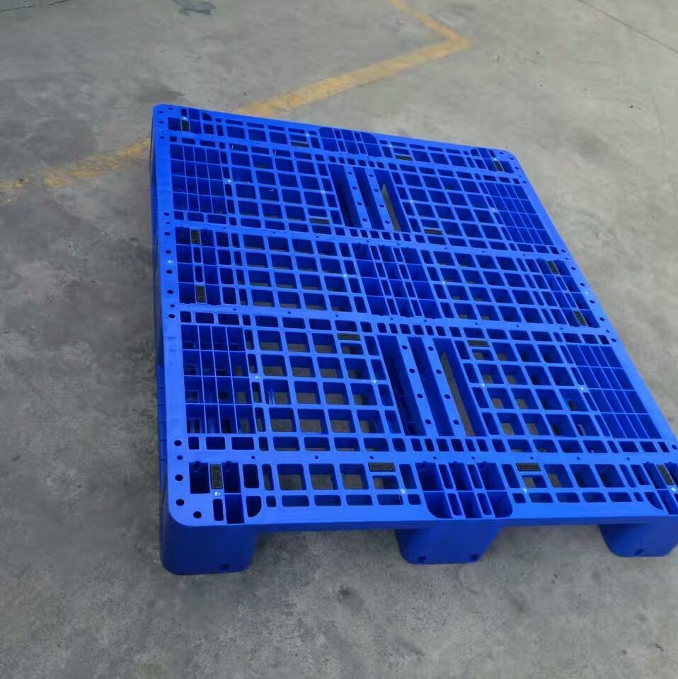  单面川字形卡板仓库物流卡板加厚抗摔叉车塑胶卡板佛山厂家直销