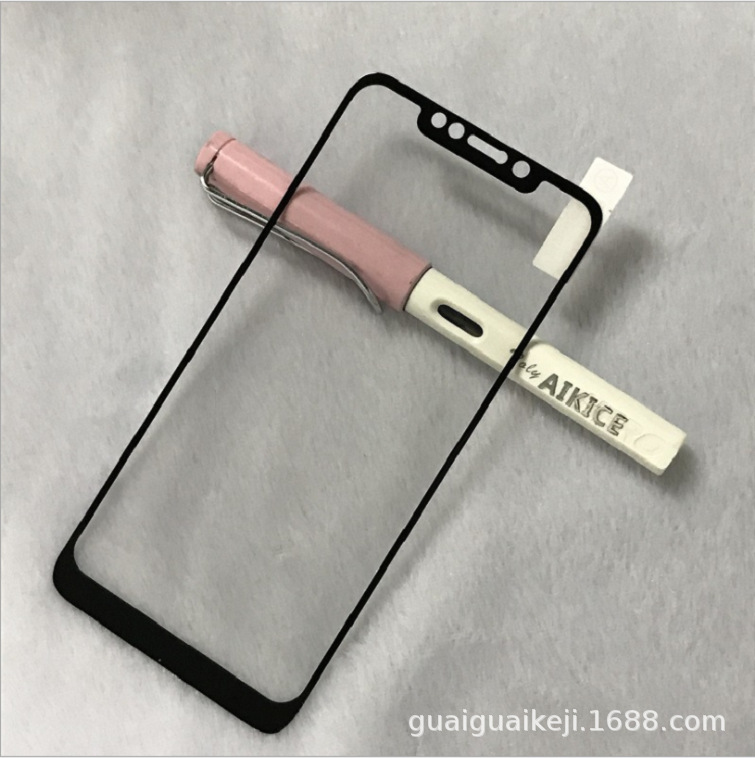 For millet Poco F1 full glue tempered glass film Pocophone full version protective film screen HD film