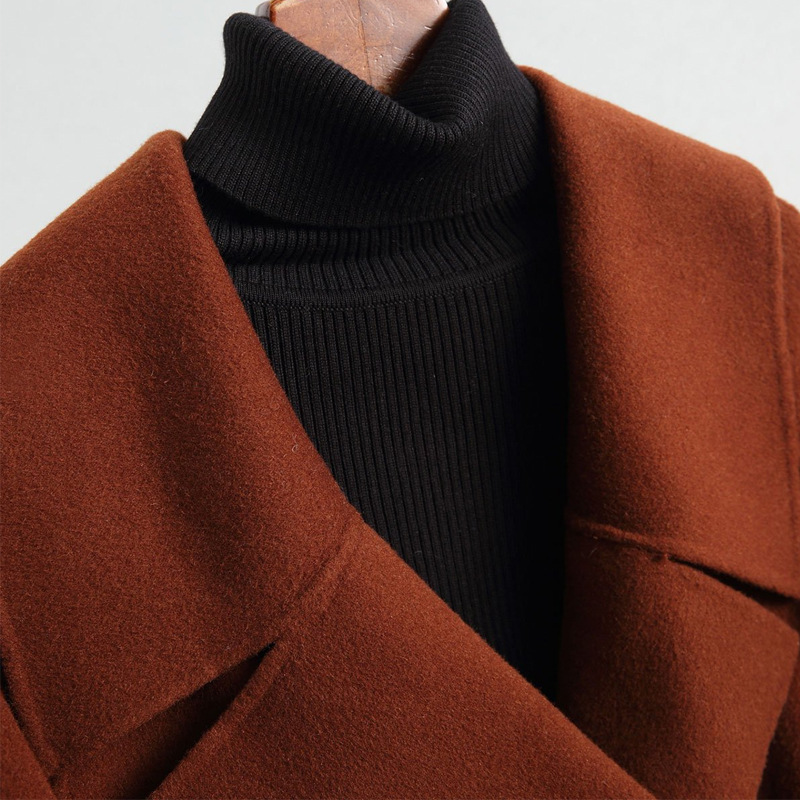 Designer brand woolen coat DEL CHEN2022 autumn and winter double-sided woolen coat brand discount women's clothing Designer brand woolen coat DEL CHEN2022 autumn and winter double-sided woolen coat brand discount women's clothing