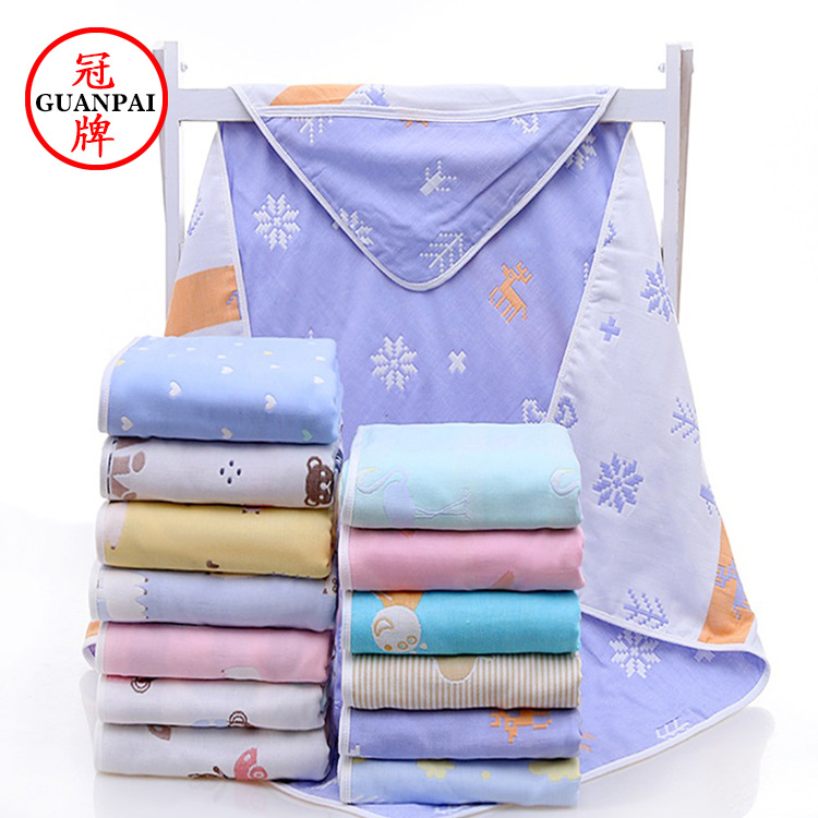 children Sixth floor Gauze Cuddle thickening Four seasons Newborn Blanket Infants Blanket baby Swaddle Cuddle