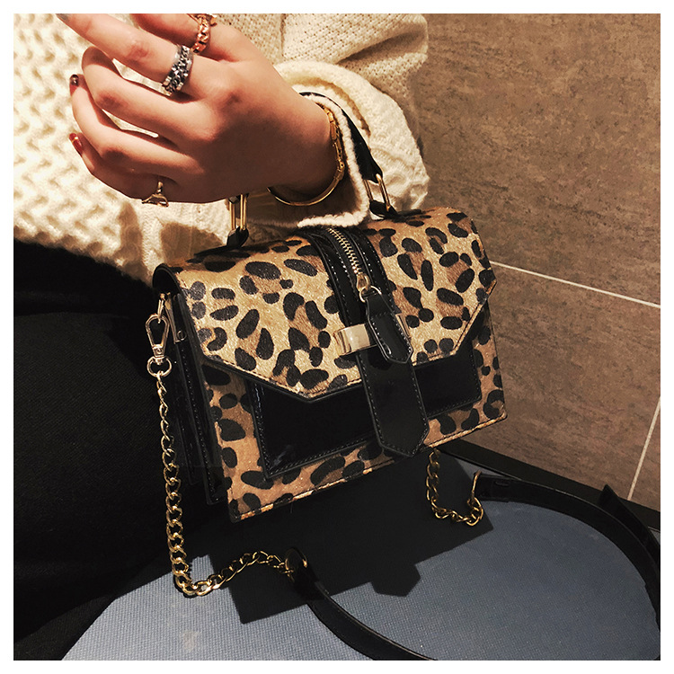 Leopard Pattern Autumn Season Women'S Gender Women's Small Autumn Pu Leather Fashion Handbag