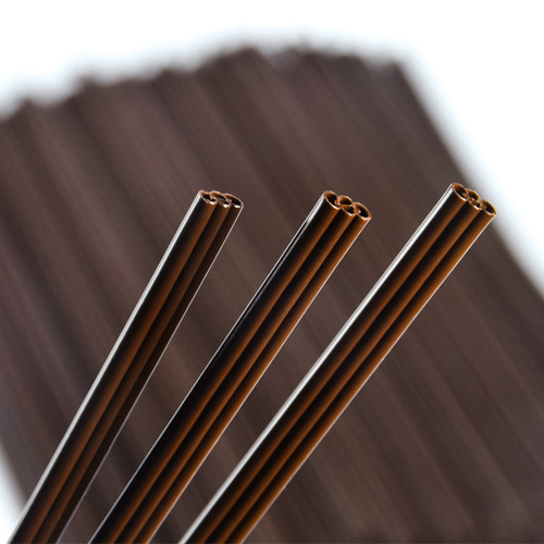 Coffee straw disposable stirring stick takeaway packaged hot drink milk tea straw plastic three-hole coffee straw