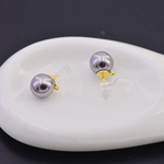 DIY树脂耳夹配件 镶珍珠塑料无耳洞U形夹 隐形耳夹 透明耳环配件