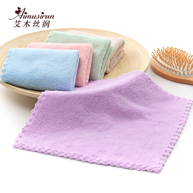 跨境珊瑚絨洗碗巾吸水不掉毛加厚家務清潔巾 廚房不沾油洗碗布