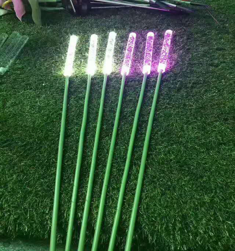 led地插花灯玫瑰花郁金香小麦稻花 百合仿真塑料花户外防水景观灯|ms