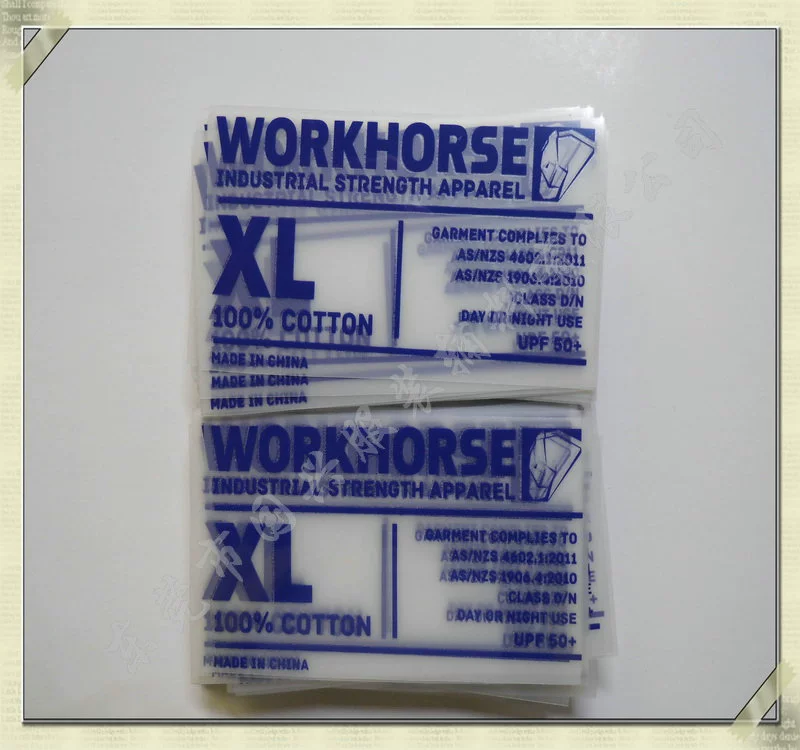 Customized focus on suit heat transfer label, hot label without sewing