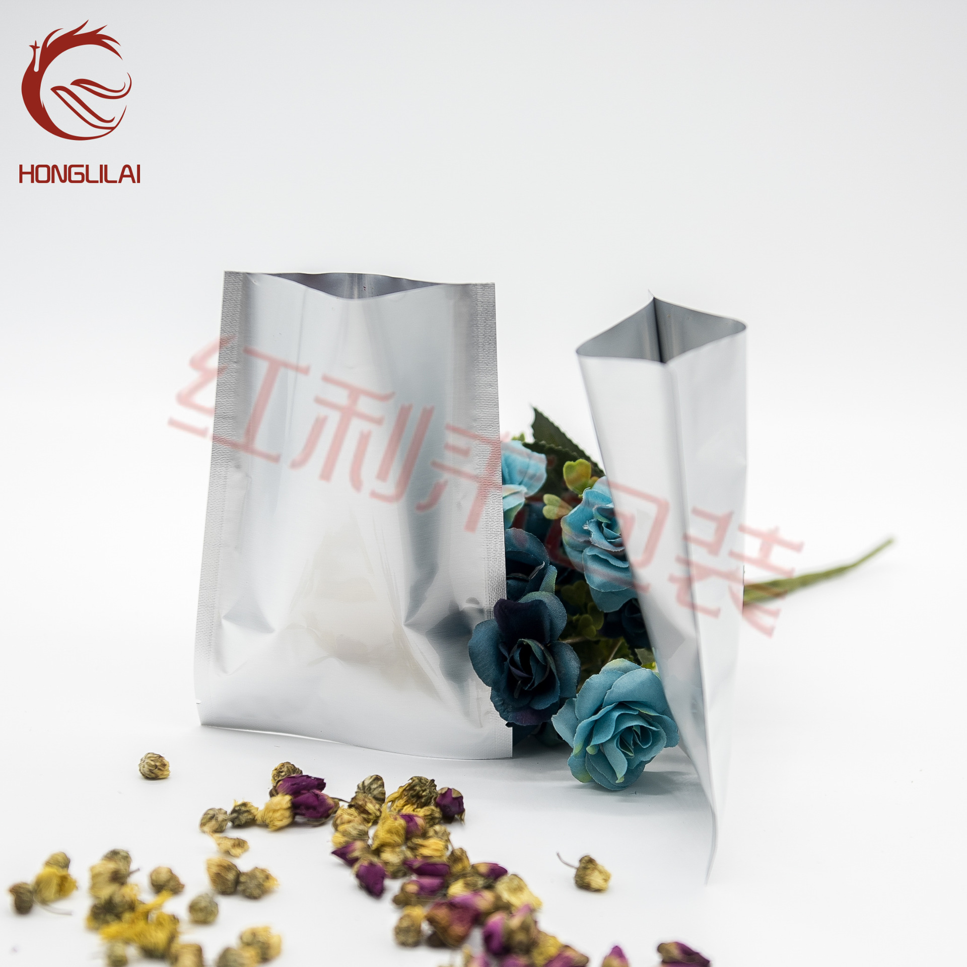 纯铝袋 铝箔平口袋 面膜包装袋 食品袋 真空袋 三边封袋 定制印刷