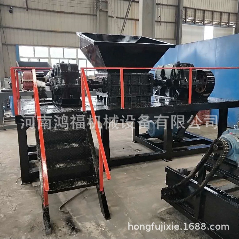 1000型金属双轴撕碎机 塑料编织袋全自动撕碎机 多功能管道撕碎机