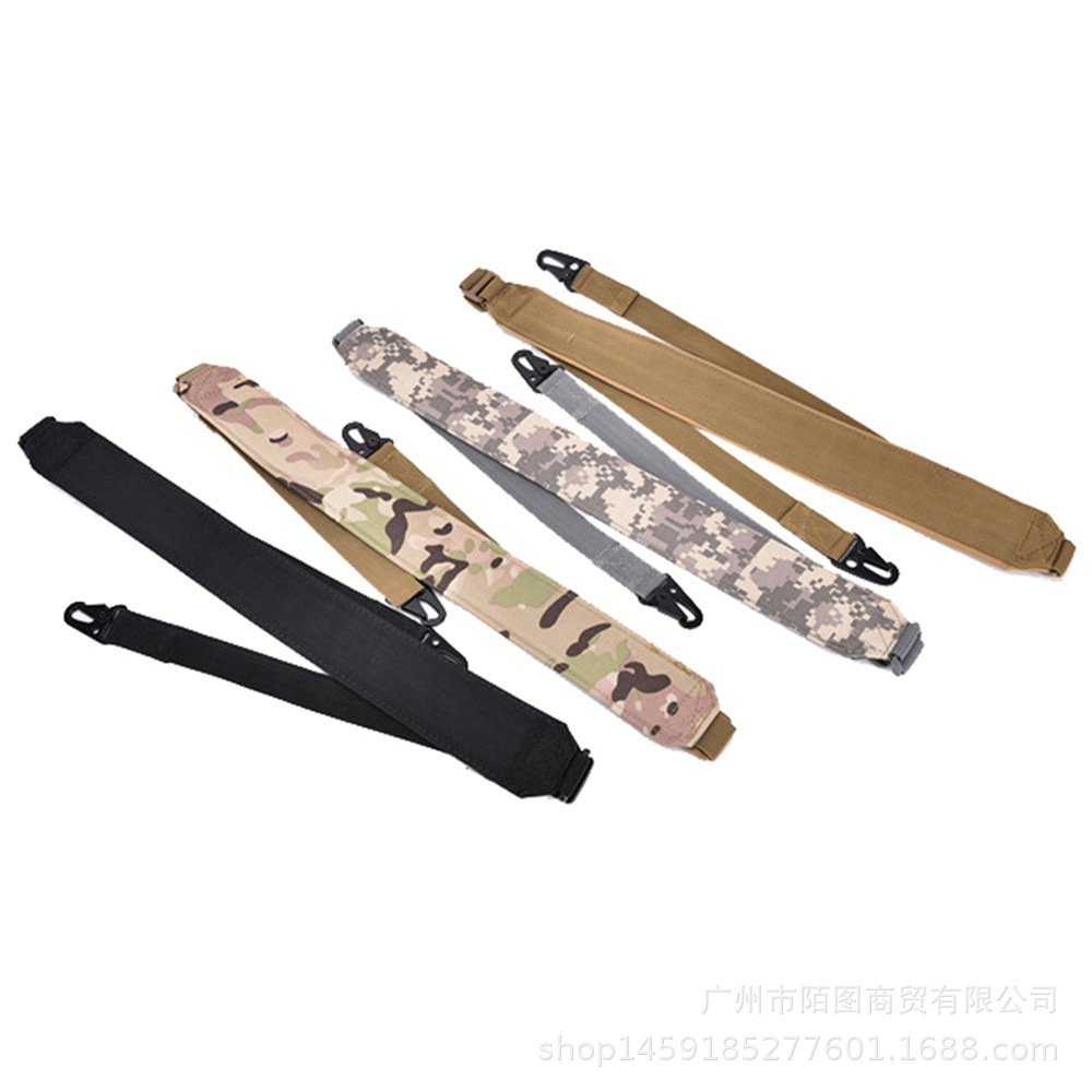 户外战术两点枪带背带 多功能斜挎枪挂带 CS多任务安全绳双点带-阿里巴巴