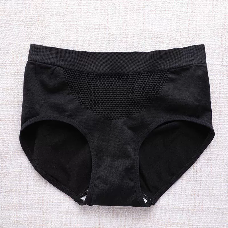 Japanese-style Breathable Shaping Underwear for Women, 3D Mid-Rise Hip Correcting Pants, One Size