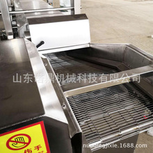 豆泡油炸流水线 全自动水油分离油炸线  可定制 自动刮渣油炸设备
