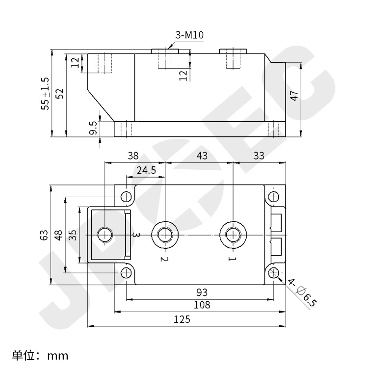 Диодный мост MDC500-16 MDC500A1600V, модуль рукояти, Shanghai Qiyi JPEC