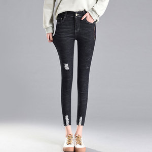 New nine pairs of trousers jeans spring and autumn Korean version