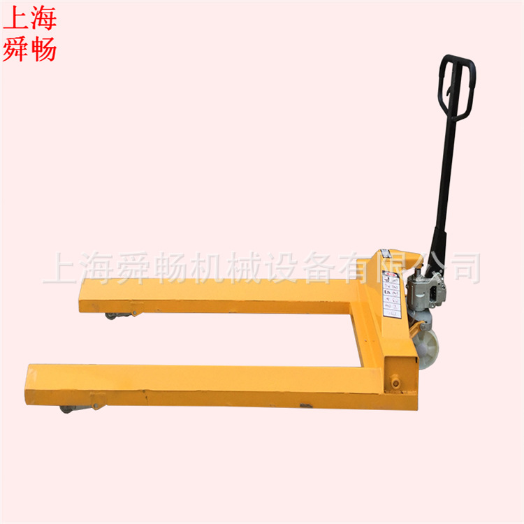  载重1T/2T/3T纱辊盘头油压搬运车 手动液压电线电缆装卸托盘叉车