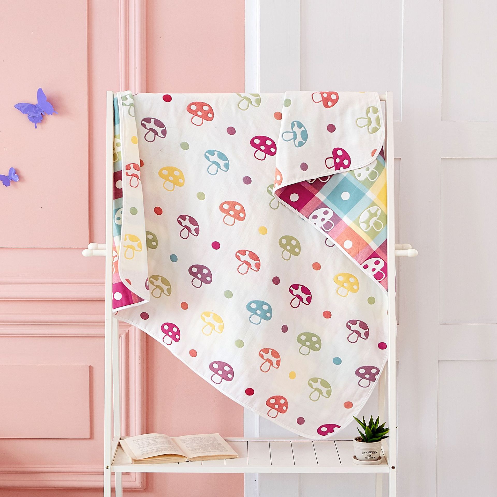 婴儿浴巾纯棉 六层纱布毛巾被儿童卡通浴巾全棉毛巾盖毯厂家直销