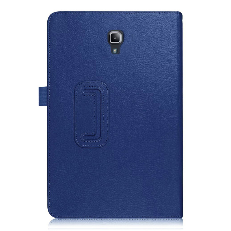 For Samsung Tab S4 10.5 flat protective cover T830/T835 two-fold litchi pattern bracket dormant leather cover