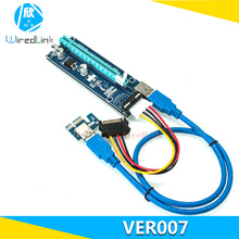 PCI-E 1X�D16X�@�����L��VER007��4PIN�Դ���D�ӿ� LTC/BTC�Α�
