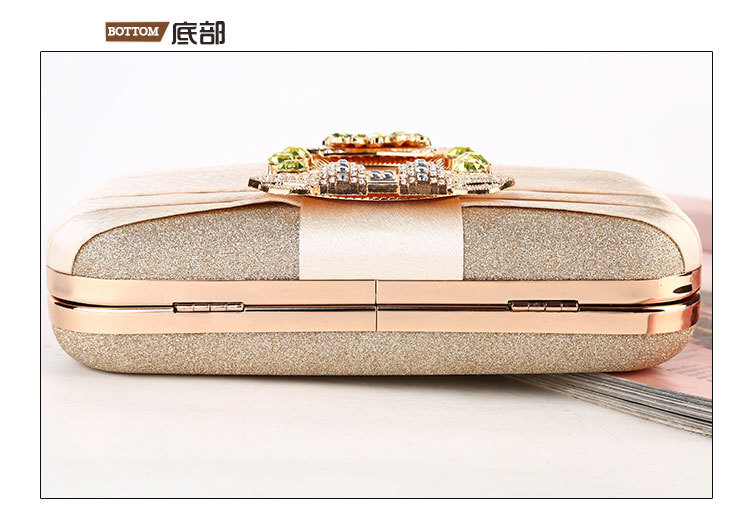 Small Size New Diamond-studded Evening Bag Handmade Pleated Evening Clutch Bag