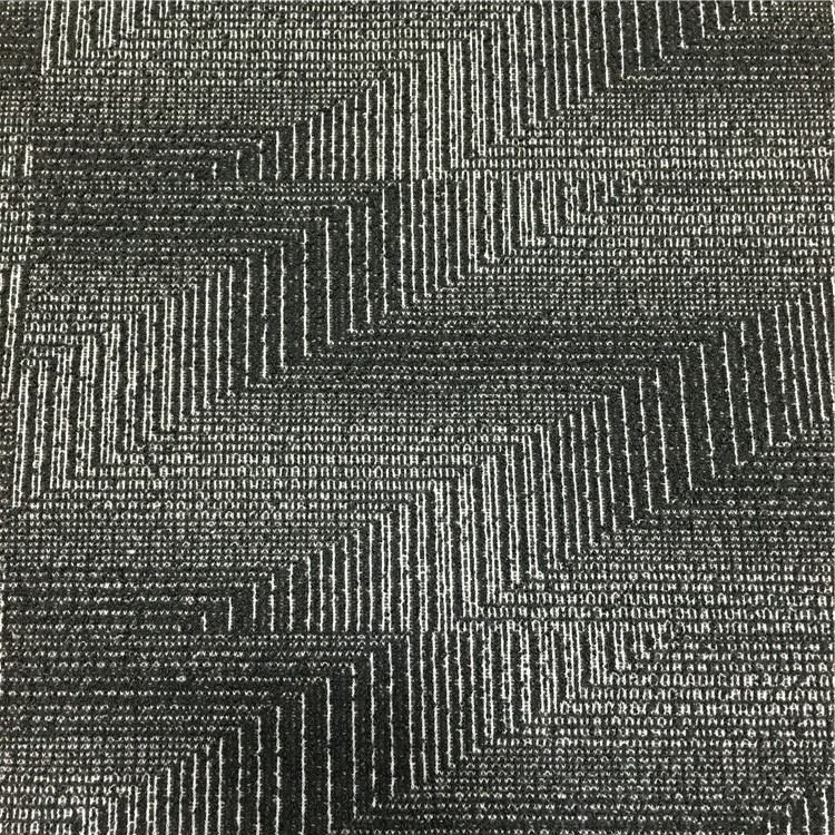 厂家供应针织仿粗针斜纹提花布 粗斜条提花布 女装面料