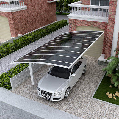 【雨后骄阳】佛山厂家直销汽车遮阳棚 设计定制铝合金单边车棚