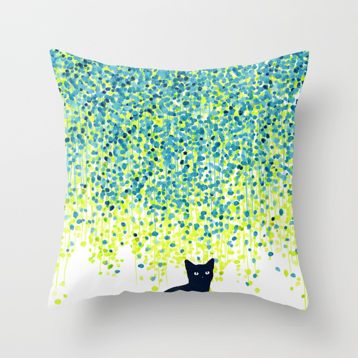 cat-in-the-garden-pillows