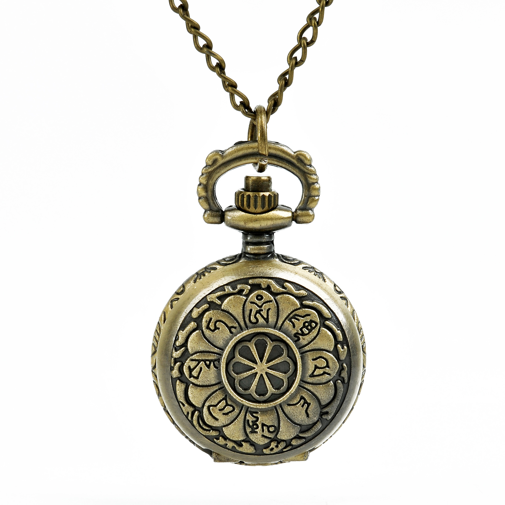 Small bronze lotus watch hanging watch wholesale 6049
